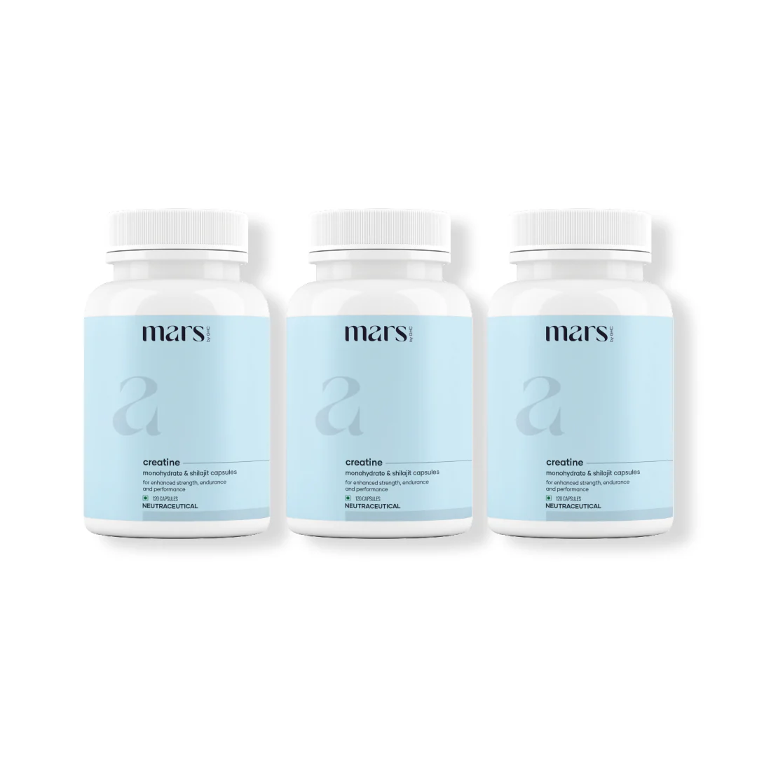 Mars Micronized Creatine Monohydrate Caps: Powered with Shilajit (120 N) - Image 9